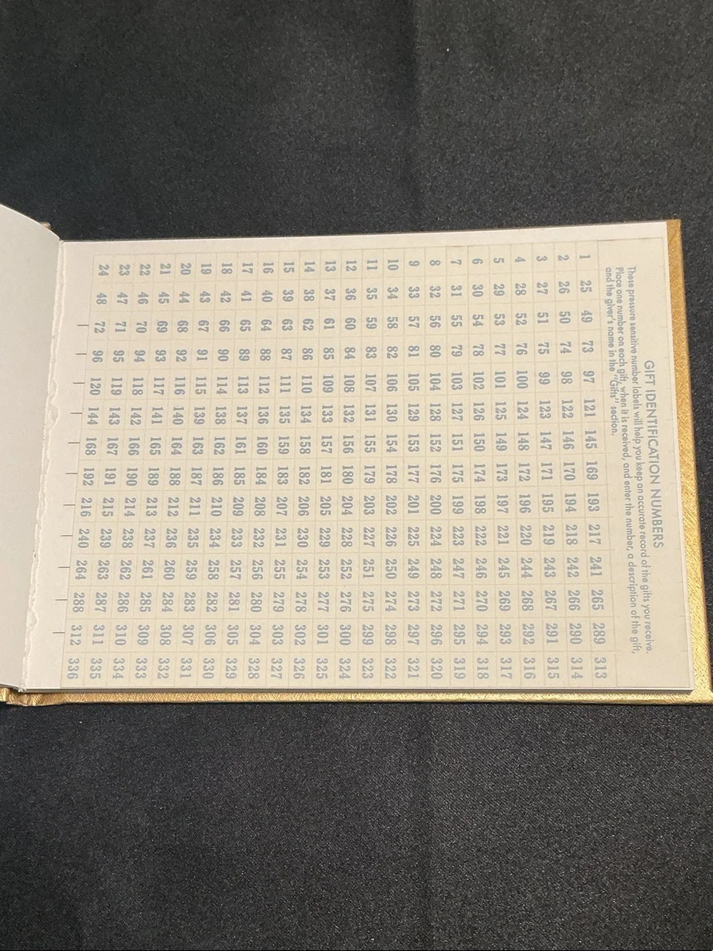 Vintage Keepsake Golden Wedding Anniversary Guest Book - Gold in original box